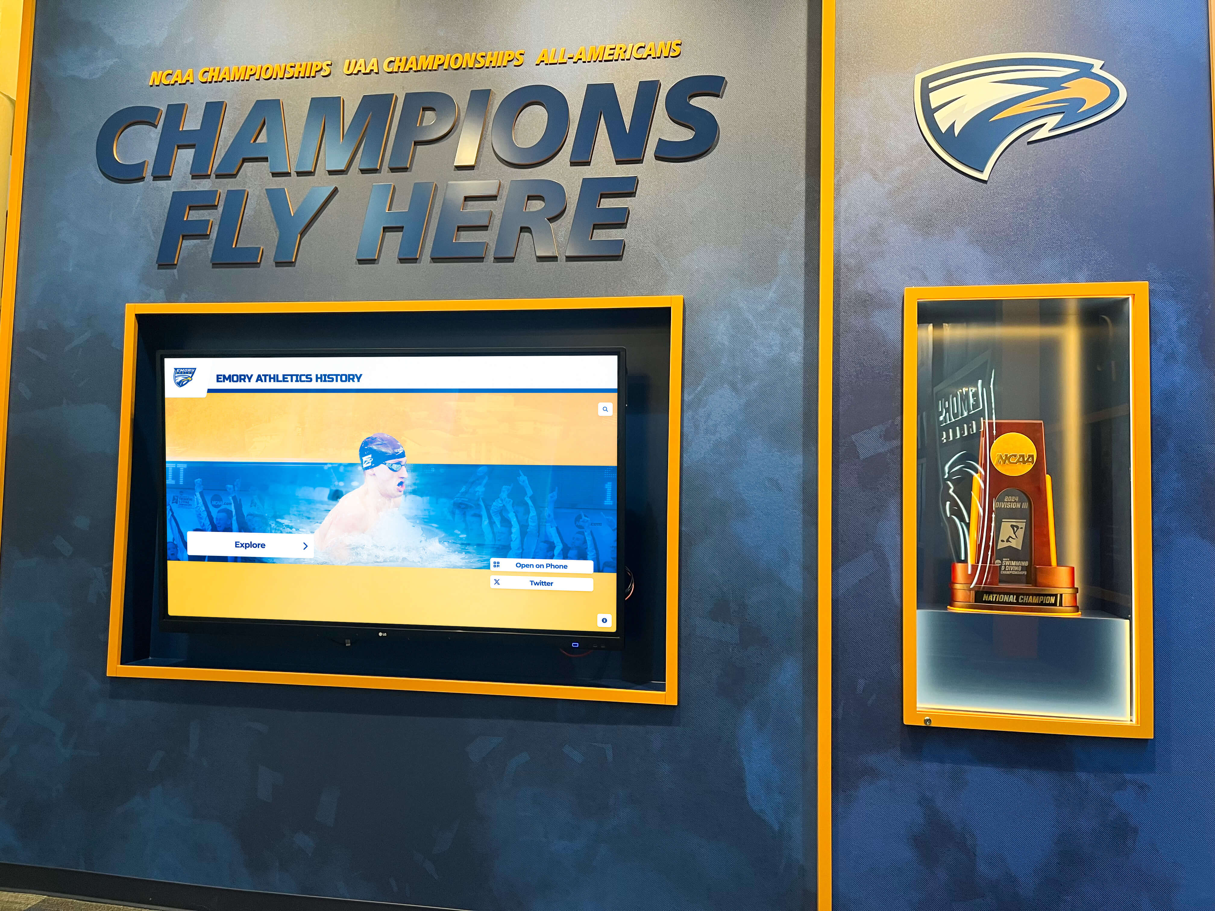 Trophy and championship display